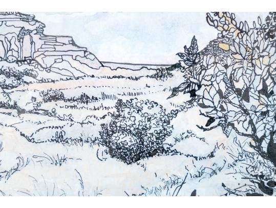 Phillis Lee (20th C.) Mixed Media Work On On Paper, 