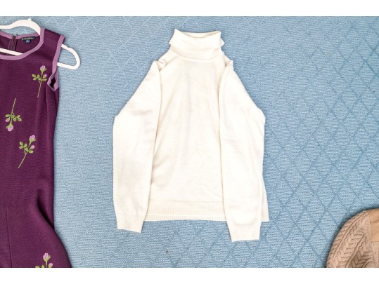 Collection Of Brooks Brothers Cashmere Sweaters Together With One Dress