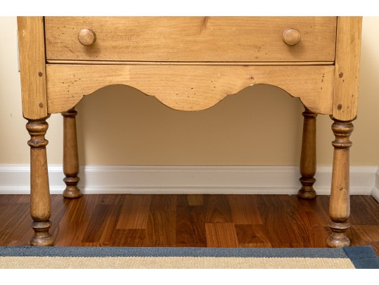 Handsome And Rustic Maple Side Table