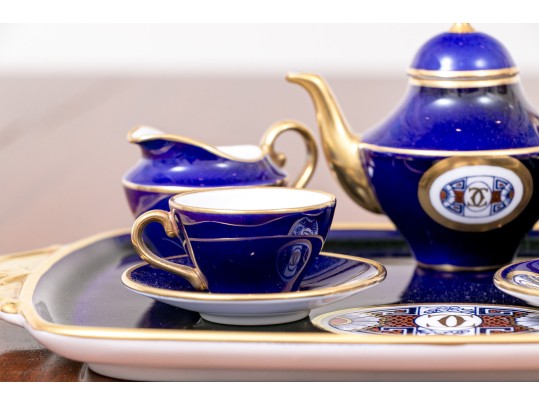 Two Diminutive English Tea Services, Wedgewood And Caverswall