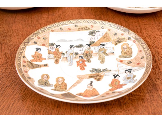 Antique Japanese Satsuma Pottery Teaset, Early 20th C.