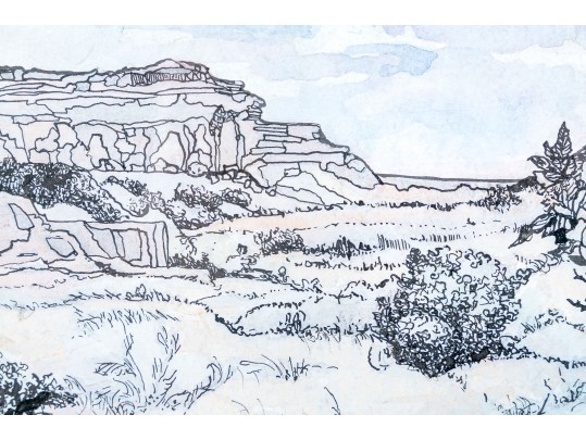 Phillis Lee (20th C.) Mixed Media Work On On Paper, 