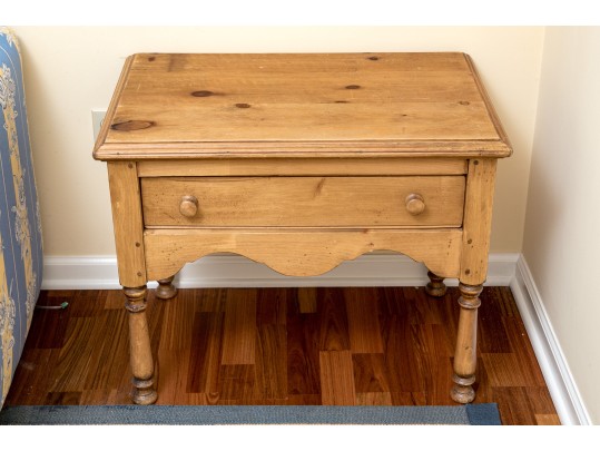 Handsome And Rustic Maple Side Table