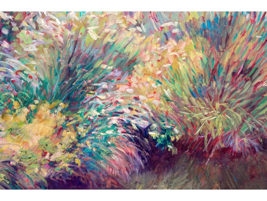 Catherine M. Elliott (American, B. 20th C.) Oil On Canvas Dyptich, Idyllic Landscape