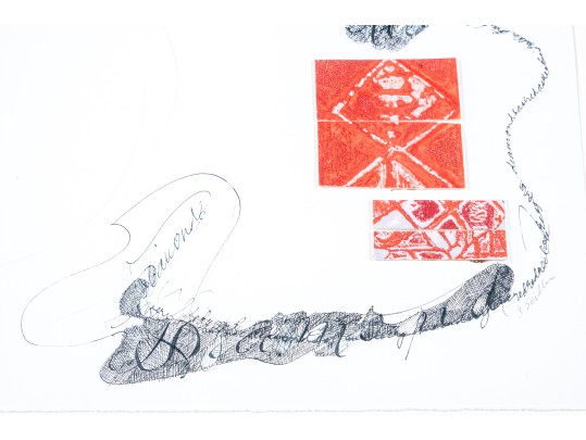 J. Seidler (20th C.) Mixed Media Work On Paper, Abstract