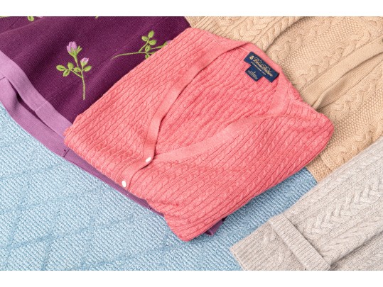 Collection Of Brooks Brothers Cashmere Sweaters Together With One Dress