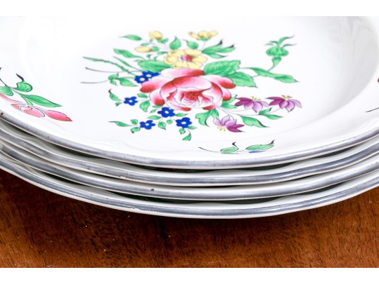 Elegant French, Luneville 15 Piece Porcelain Service