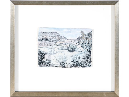 Phillis Lee (20th C.) Mixed Media Work On On Paper, 