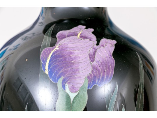 Pair Of Antique Japanese Cloisonne Vases