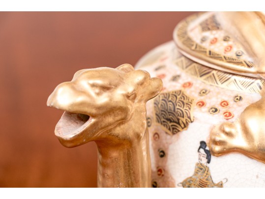 Antique Japanese Satsuma Pottery Teaset, Early 20th C.