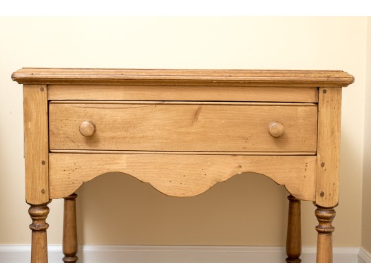 Handsome And Rustic Maple Side Table