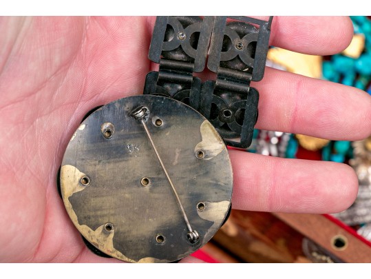 Finders Lot, Marquetry Inlaid Musical Jewelry Box With Assorted Costume Jewelry