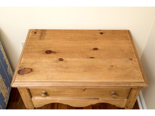 Handsome And Rustic Maple Side Table