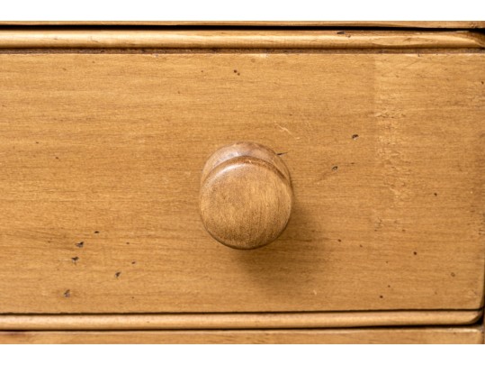 Handsome And Rustic Maple Side Table