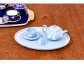 Two Diminutive English Tea Services, Wedgewood And Caverswall