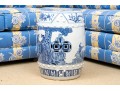 Chinese Blue And White Porcelain Garden Seat