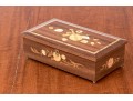 Finders Lot, Marquetry Inlaid Musical Jewelry Box With Assorted Costume Jewelry