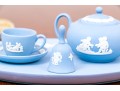 Two Diminutive English Tea Services, Wedgewood And Caverswall