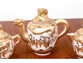 Antique Japanese Satsuma Pottery Teaset, Early 20th C.