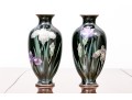 Pair Of Antique Japanese Cloisonne Vases