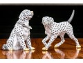 Collection Of Two Herend, Hungarian Porcelain Dogs