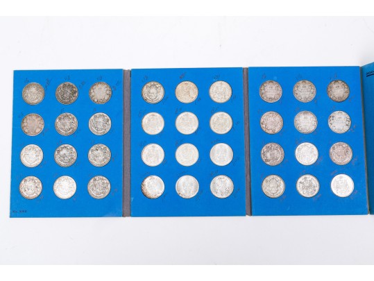 Collection Of 36 Pre-1967 Canadian Silver Half Dollars