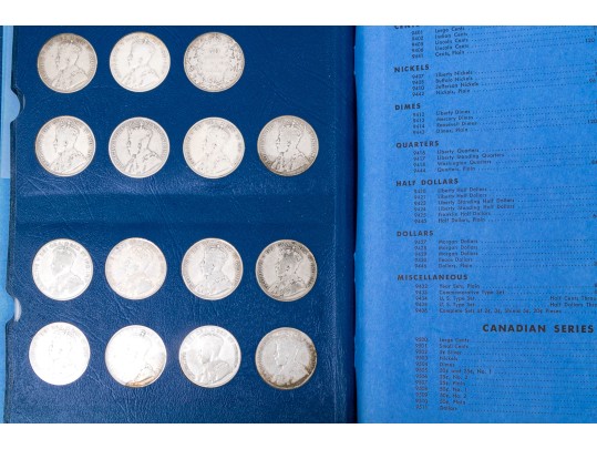 Collection Of 33 Canadian Silver Half Dollars, Pre 1940