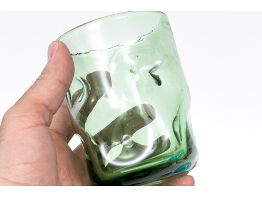 9 Pieces Of Artisanal Glass