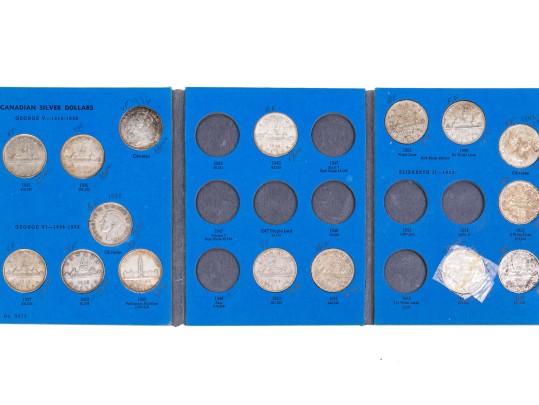 Collection Of 16 Canadian Silver Dollars