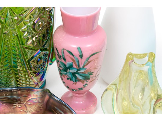 9 Pieces Of Artisanal Glass