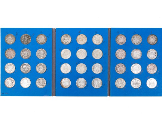 Collection Of 36 Pre-1967 Canadian Silver Half Dollars