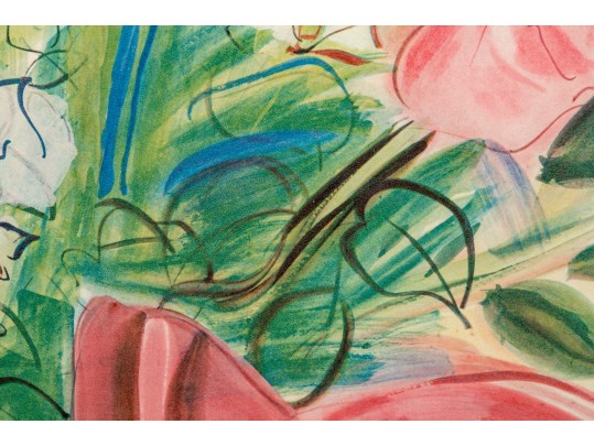 Raoul Dufy (French, 1877-1942) Floral Colored Print 