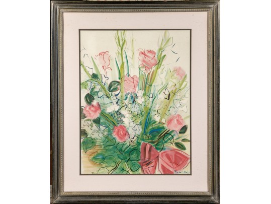 Raoul Dufy (French, 1877-1942) Floral Colored Print 