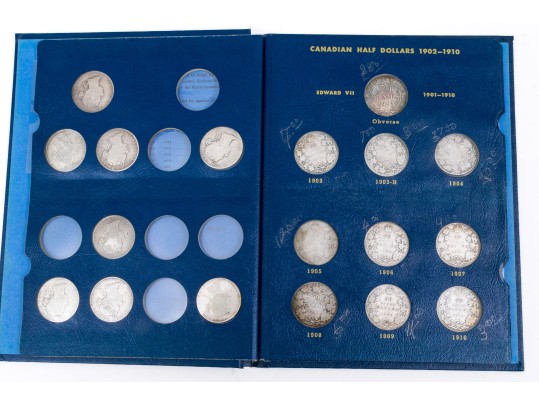 Collection Of 33 Canadian Silver Half Dollars, Pre 1940