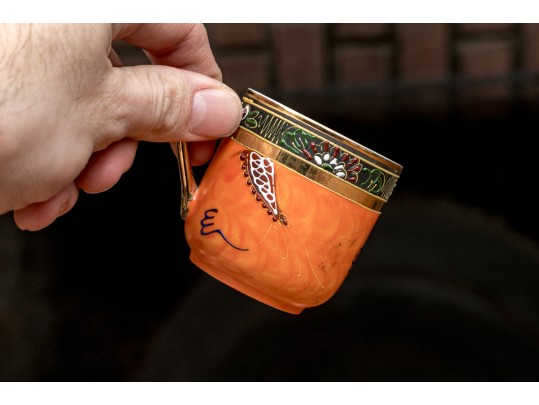 Vintage Japanese Hand Painted Porcelain Tea Set 