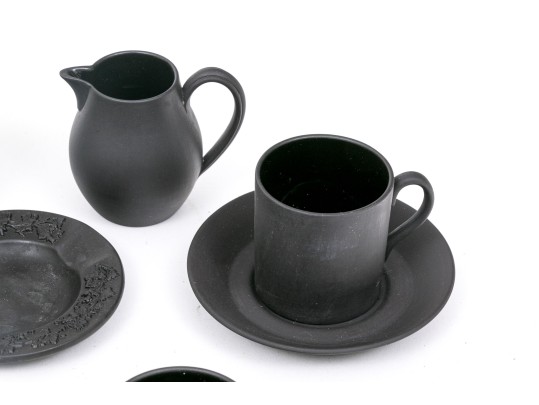 English, Wedgewood Basalt Ware Demitasse Service