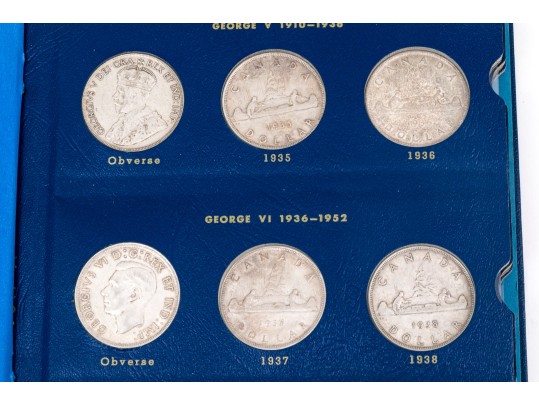 Collection Of 29 Canadian Silver Dollars