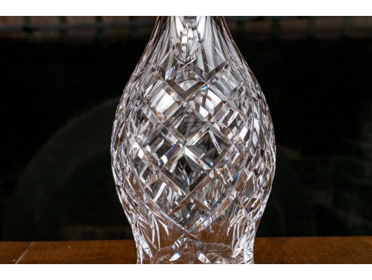 Set Of Two Beautifully Cut Crystal Waterford Decanters