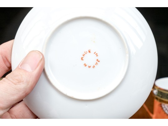 Vintage Japanese Hand Painted Porcelain Tea Set 