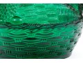 Fantastic Moulded Glass Turkey Form Covered Bowl
