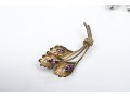 Collection Of Sterling Bracelet, Earrings And Floral Brooch