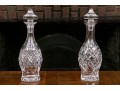 Set Of Two Beautifully Cut Crystal Waterford Decanters
