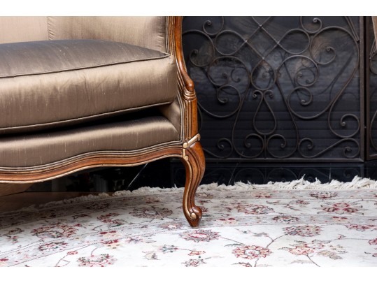 Henredon Taupe Silk Bergeres