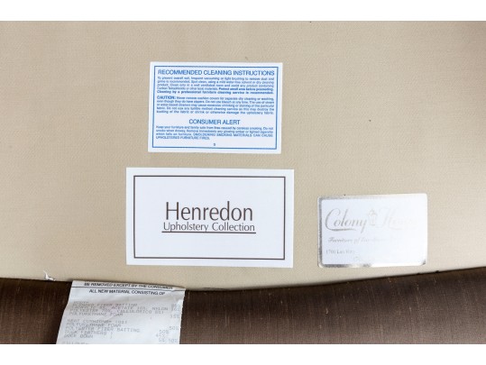 Henredon Taupe Silk Bergeres