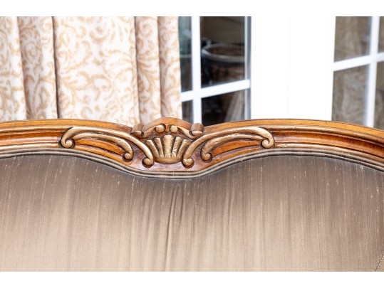 Henredon Taupe Silk Bergeres