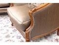 Henredon Taupe Silk Bergeres
