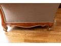 Henredon Taupe Silk Rolled Arm Sofa