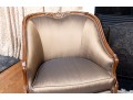 Henredon Taupe Silk Bergeres