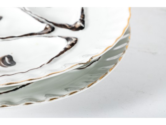 Registrirt Porcelain Oyster Plates