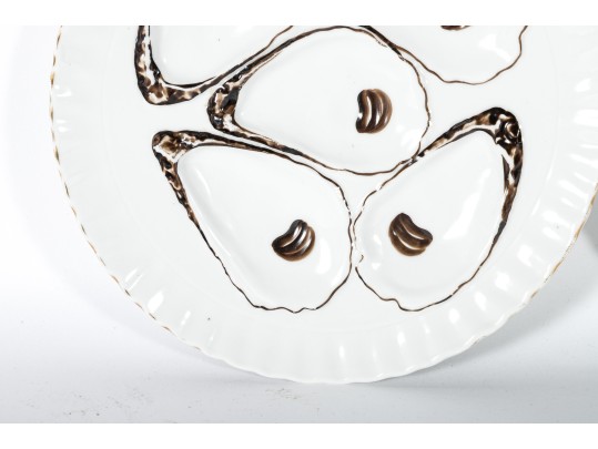 Registrirt Porcelain Oyster Plates
